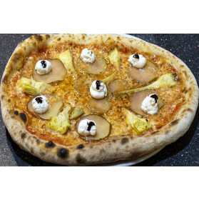 Pizza Carciofi con pera